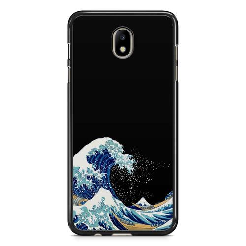 Coque Pour Samsung Galaxy J3 2017 Silicone Tpu Art Japonais Vague Manga Design Koi Poissons Carpe Retro Japan Wave Samourai Paysage Chine Japon Ref 173