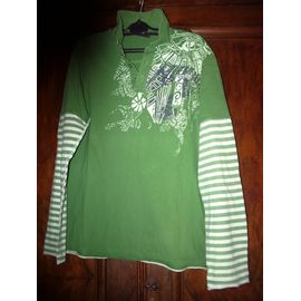 Tee-Shirt Manches Longues Ripcurl Vert 16 Ans