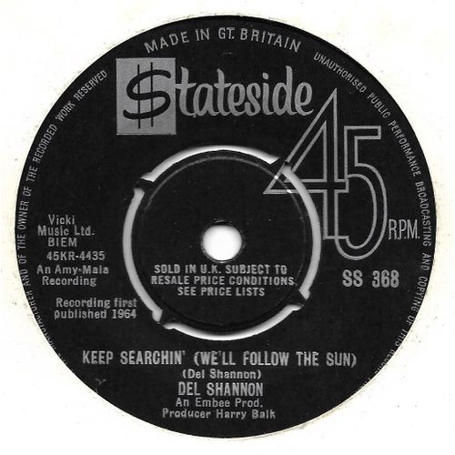 Keep Searchin' (We'll Follow The Sun) / Angleterre