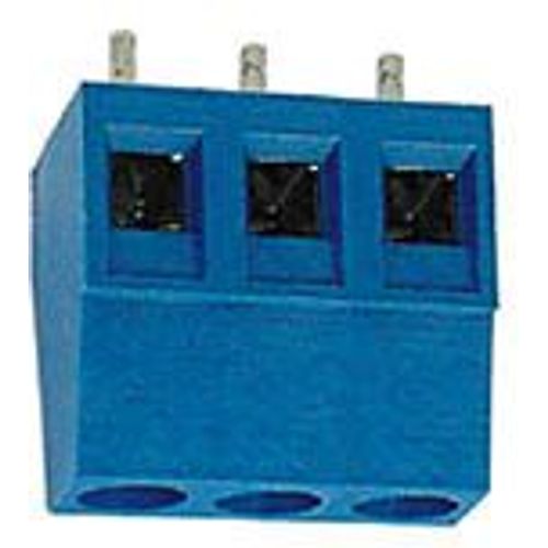 Bornier a vis professionnel, 3 poles, au pas de 5mm