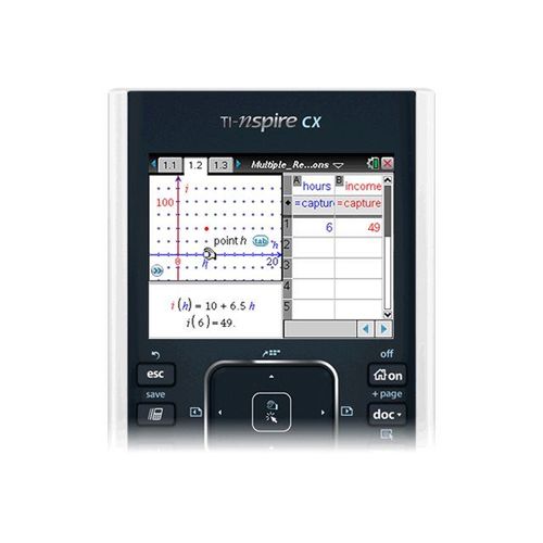 Texas Instruments TI-Nspire CX Handheld - Calculatrice graphique - USB - pile