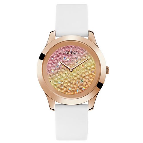Montre Guess En Silicone Blanc