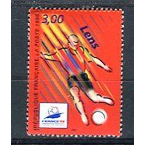 Timbre Non Oblitéré - Coupe Du Monde De Football - Lens - 3,00 - Louis Briat - 1996