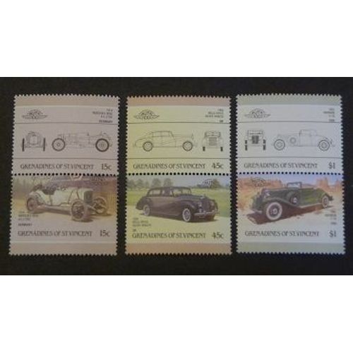 Saint-Vincent Grenadines Neuf Lot De 6 Timbres De 1986 Automobiles