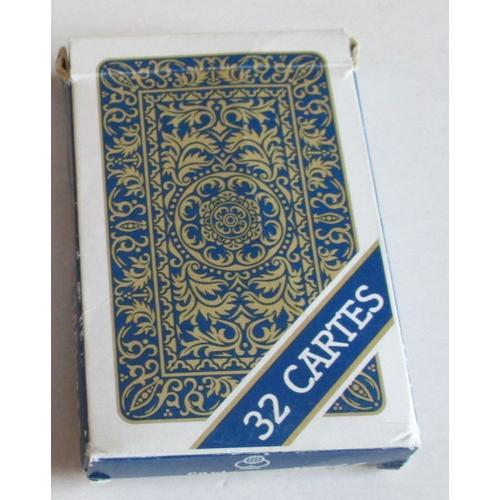 Jeu De 32 Cartes Complet + 1 Joker - Dos Bleu - Cartes De 5.3x8.5cm - Avec Carton D¿Emballage - Carta Mundi