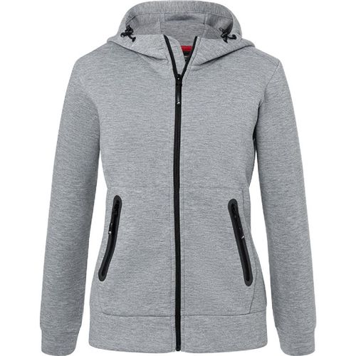 Veste Zipp?E ? Capuche - Femme - Jn1143 - Gris Clair Chin?