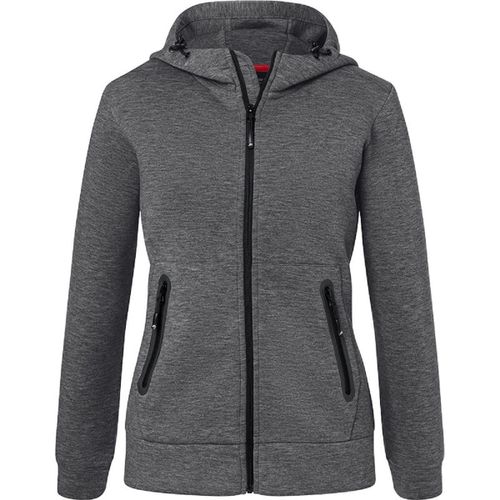 Veste Zipp?E ? Capuche - Femme - Jn1143 - Gris Fonc? Chin?
