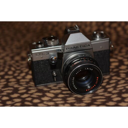 Praktica LTL 3 + Domiplan 2,8 / 50 mm + 2 Bagues Macro 42 à