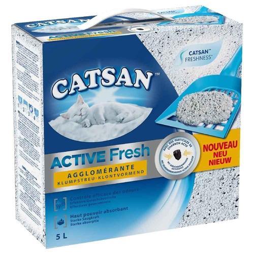 Litière Agglomérante Active Fresh Pour Chat - Catsan - 5l
