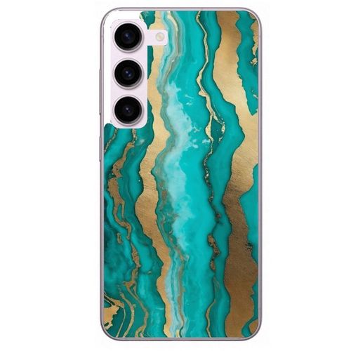 Coque Pour Galaxy S24 Plus Marbre Turquoise