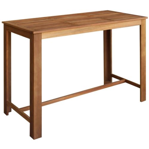 Table De Bar Bois D'acacia Solide 150 X 70 X 105 Cm