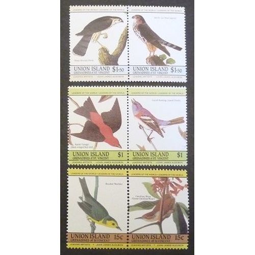 Saint-Vincent Union Neuf Lot De 6 Timbres De 1985 Oiseaux