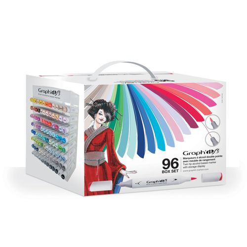 Coffret 96 Marqueurs Manga Graph'it Brush Et Extra Fine - Graph It