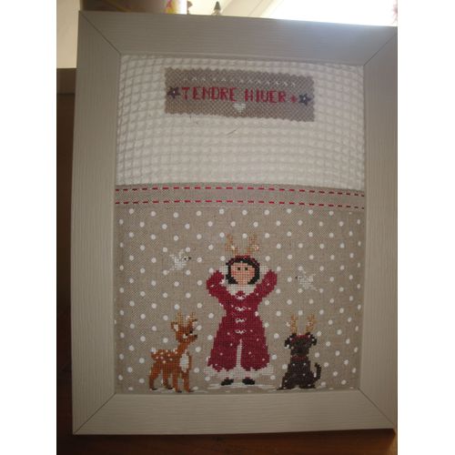 Broderie Encadrée Chambre Enfant "Tendre Hiver"