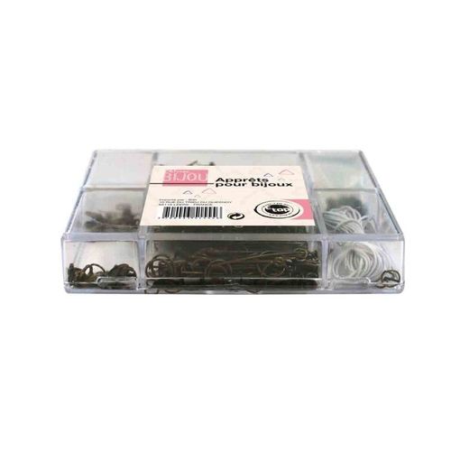 Accessoires Pour Créations De Bijoux Laiton, Pack 400 Pcs, Valisette - Megacrea Diy