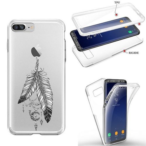 Coque Iphone 7 8 Integrale Plumes Dreamcatcher Reves Indien Transparent