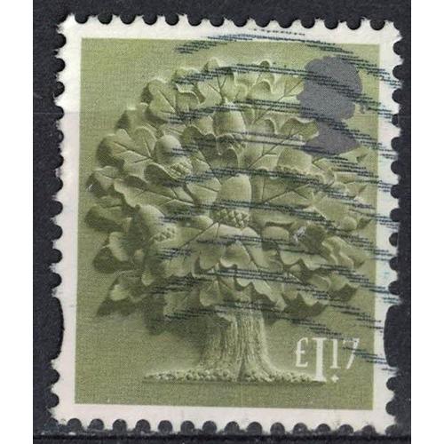 Royaume Uni 2017 Oblitéré Used Arbre Oak Tree Chêne 1.17 Livre Sterling