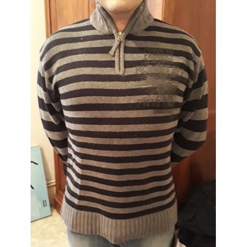 Pull L Noir Et Gris Angelo Litrico