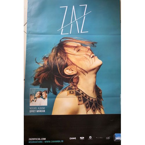 Zaz - Effet Mirroir Tour - 80x120cm - Affiche / Poster Envoi En Tube