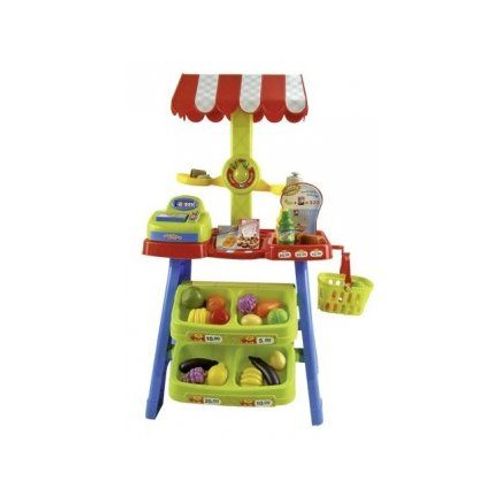 Marchande En Plastique Avec Accessoires 46 X 37 X 83 Cm - Commercant - Jeu D Imitation - Nouveaute