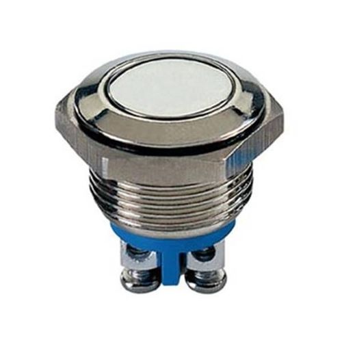 Bouton-poussoir plat en acier inoxydable spst 1no