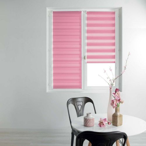 Store Enrouleur Jour Nuit "Daynight" 90x180cm Rose