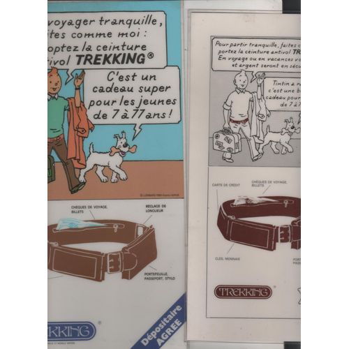 Publicité Pour Produit "Trekking"Avec Tintin Et Milou