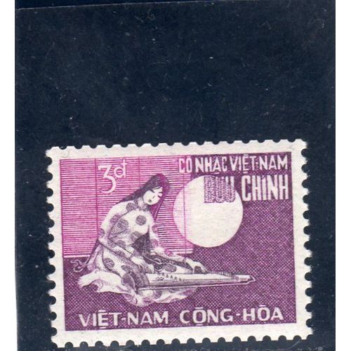 Timbre-Poste Du Vietnam Du Sud (Musique Traditionnelle)