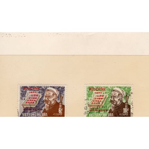Timbres-Poste Du Vietnam Du Sud (Poète Vietnamien Nguyen-Dinh-Chieu)