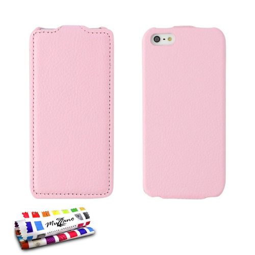 Etui A Rabat Iphone 5 5s Se Open Flip Rose Eco-Cuir (Pu)