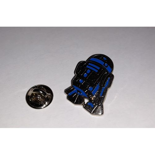Pin's Star Wars R2d2 (Zamac Argenté Signé Disney Lfl) Hauteur: 2,7 Cm