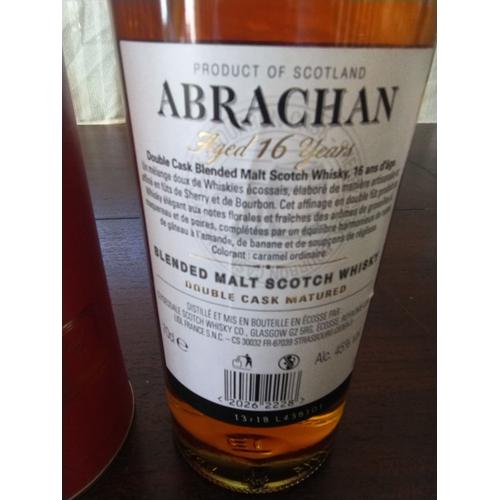 Bouteilles Scotch Whisky Abrachan 16 Ans D'âge