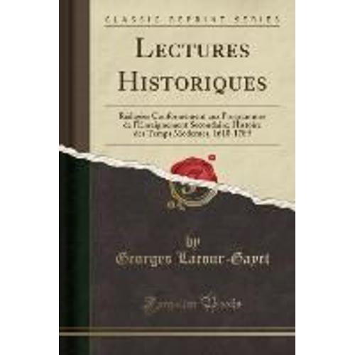 Lacour-Gayet, G: Lectures Historiques