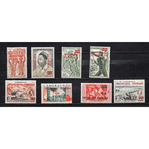 Cameroun- Série De 8 Timbres Neufs Avec Surcharge République Fédérale- N°320/7