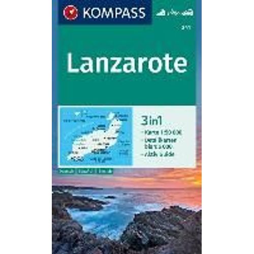 Kompass Wanderkarte 241 Lanzarote 1:50.000