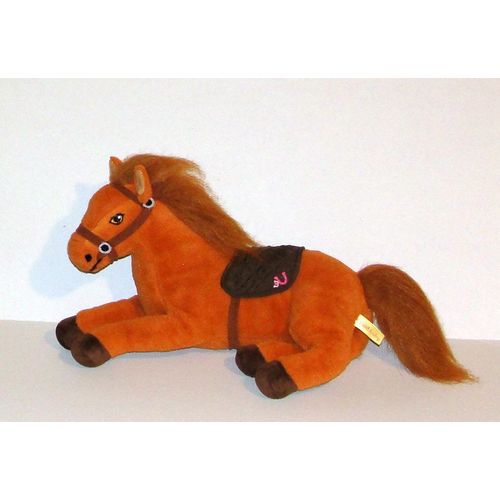 Cheval Couché Le Cheval De La Celebre Serie Tv Grand Galop Peluche Grand Modele Jemini 34cm