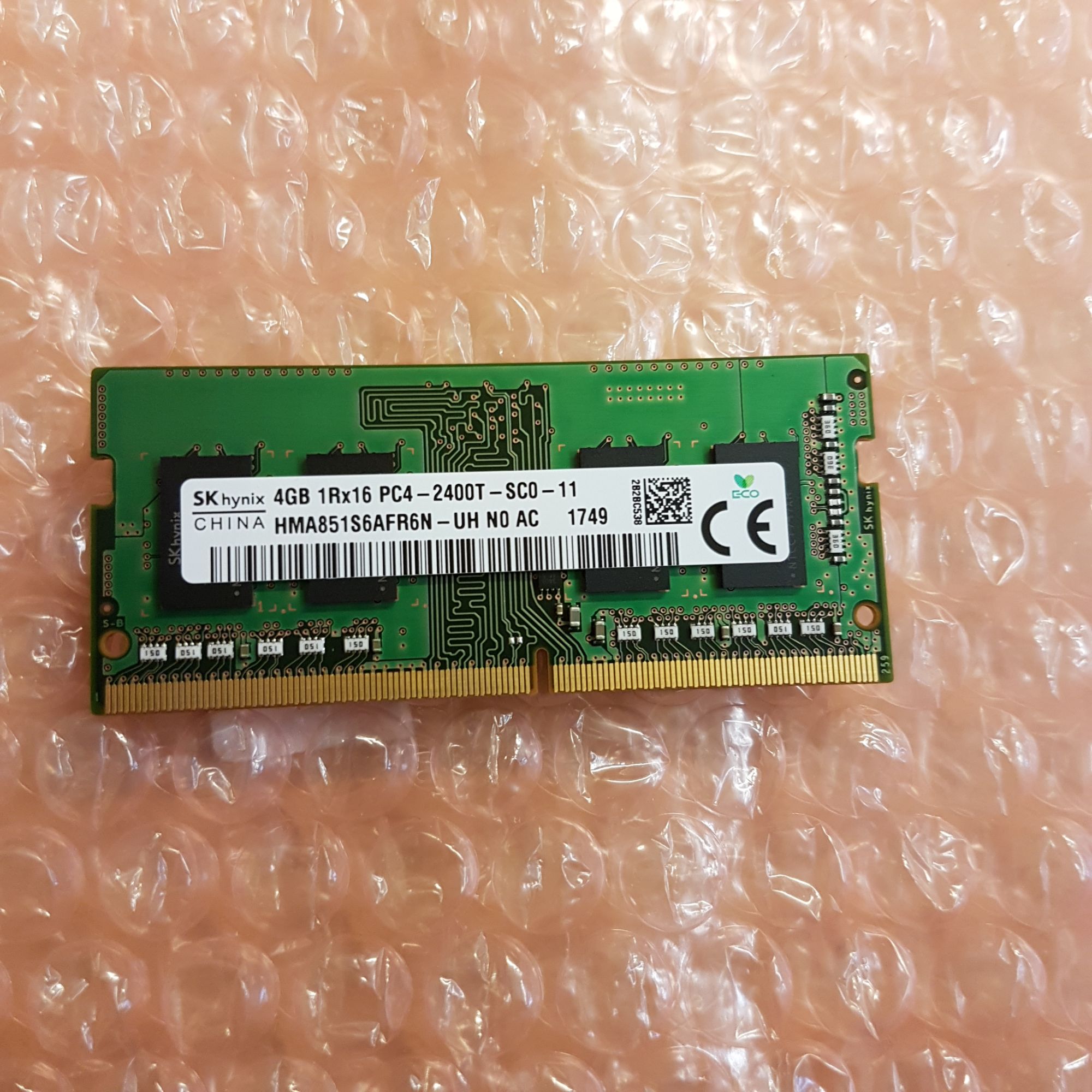 Mémoire SoDimm 4GB 1Rx16 PC4 - 2400T -SC0 11