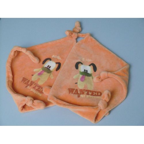 Lot De 2 Doudous Chien Pluto Orange "Wanted For Playtime" Disney