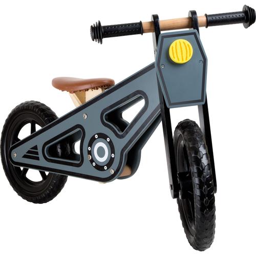 Draisienne en bois moto noire vélo pour enfant à partir de 3ans 10108