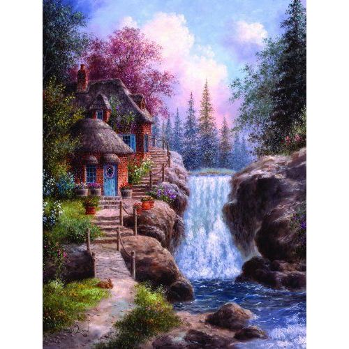 Sunsout Tranquility Falls 1000 Pc Jigsaw Puzzle