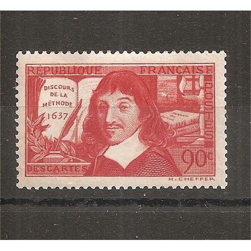 342 (1937) René Descartes - Discours De La Méthode N* (Cote 7e) (6226)