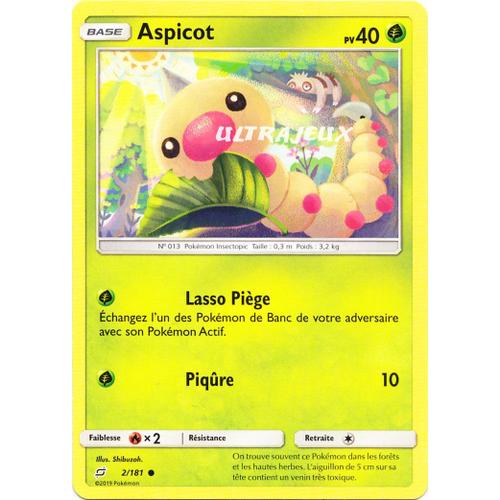 Pokémon - 2/181 - Aspicot - Sl9 - Soleil Et Lune - Duo De Choc - Commune