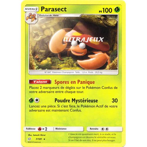 Pokémon - 7/181 - Parasect - Sl9 - Soleil Et Lune - Duo De Choc - Rare