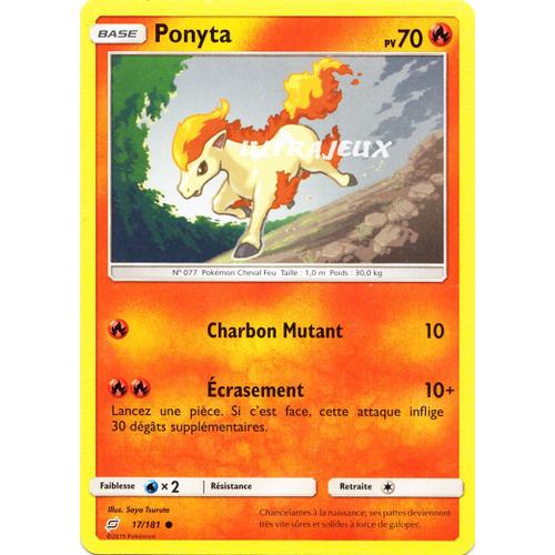 Pokémon - 17/181 - Ponyta - Sl9 - Soleil Et Lune - Duo De Choc - Commune