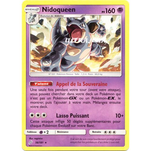 Pokémon - 56/181 - Sl9 - Soleil Et Lune - Duo De Choc - Nidoqueen - Rare