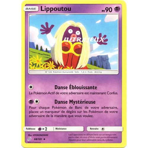 Pokémon - 68/181 - Lippoutou - Sl9 - Soleil Et Lune - Duo De Choc - Peu Commune