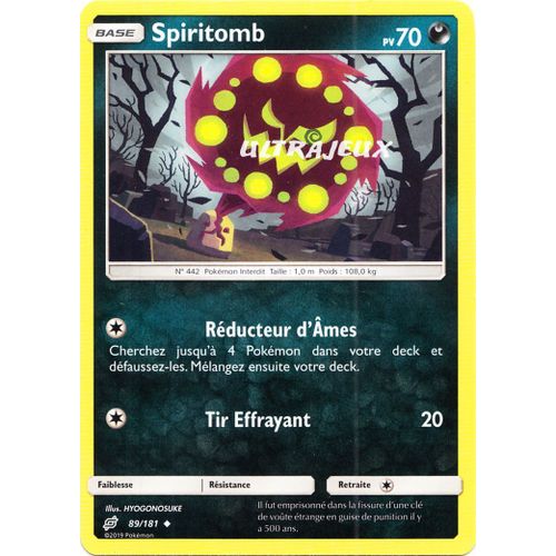 Pokémon - 89/181 - Spiritomb - Sl9 - Soleil Et Lune - Duo De Choc - Peu Commune