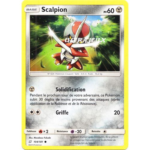 Pokémon - 104/181 - Scalpion - Sl9 - Soleil Et Lune - Duo De Choc - Commune