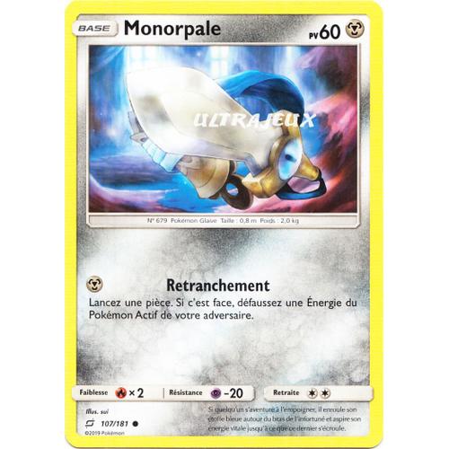 Pokémon - 107/181 - Monorpale - Sl9 - Soleil Et Lune - Duo De Choc - Commune