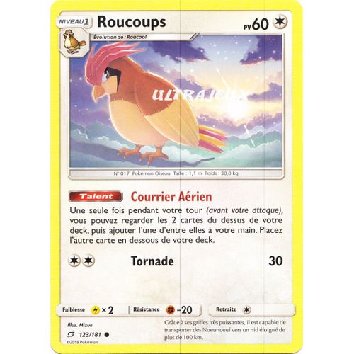 Pokémon - 123/181 - Sl9 - Soleil Et Lune - Duo De Choc - Roucoups - Commune